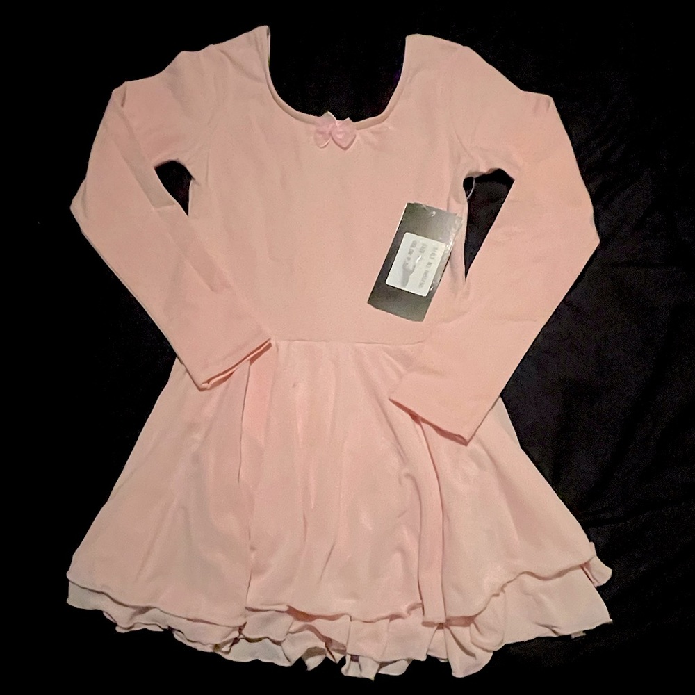 NWT Little Girls Leotard W/ Attached Skirt